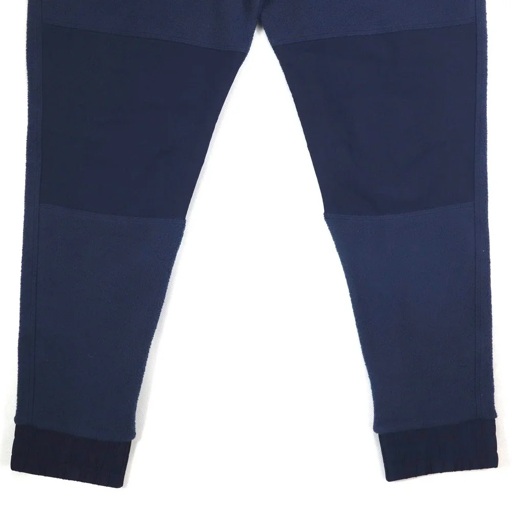 Cotopaxi Fleece Joggers Mens Medium Navy Blue Tapered Knee Overlay Hiking Pants